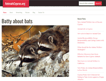 Tablet Screenshot of animalscyprus.org